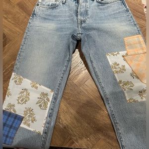 Acne Studio patchwork jeans